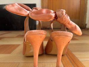 Pink Bow Heels