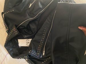 ZARA studded leather jacket * Limited edition *