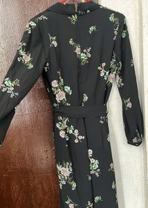 Floral Print Wrap Dress