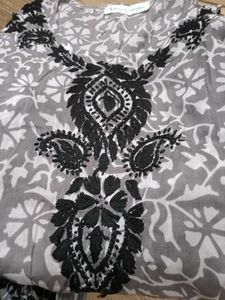 Black &amp; White Ethnic Kurta Set