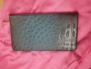 Exotic Leather Clutch