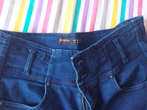 Navy Blue Jeans HIGH WAIST CASUAL