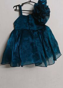 Teal One-Shoulder Dress