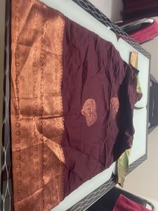 Brown With Copper Zari Kurta