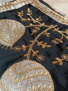 Saree With Stone Work