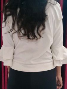 Chic Bicycle Print Top