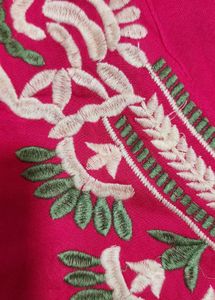 Elegant Pink Embroidered Kurta