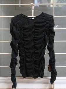 Sparkly Black Top H&amp;M