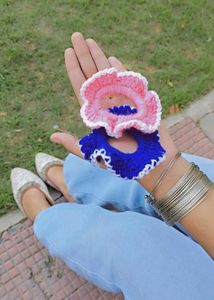 Crochet scrunchies