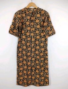 Black Printed Kurtha
