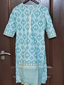 W Cyan Kurti