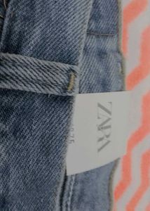 Zara Distressed Denim Shorts