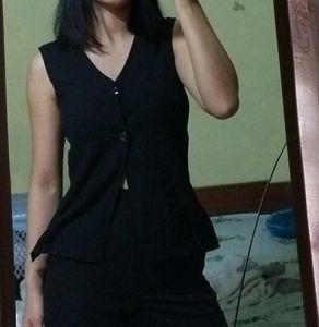 Black Vest Top.