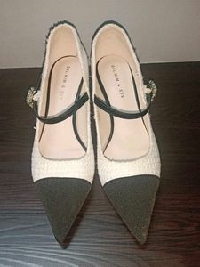 Chic Chanel inspired tweed Heels