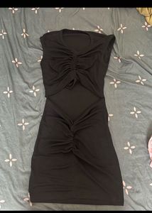 Black Cutout Mini Dress