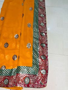 Elegant Orange Sareee