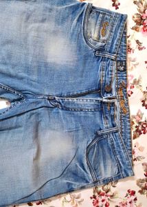 Vintage Wash Denim Jeans