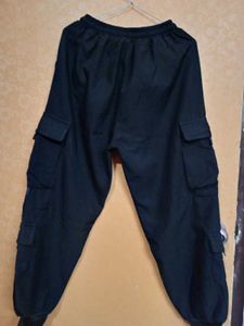 Black Cargo Sweatpants