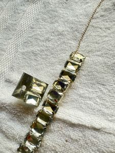 Crystal Necklace &amp; Earring Set