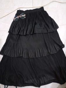 Tiered Black Skirt ♡⁠˖⁠꒰⁠ᵕ⁠༚⁠ᵕ⁠⑅⁠꒱