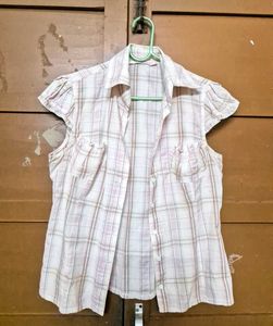 Plaid Sleeveless y2k Top