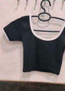 Cute Black Crop Top