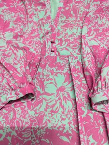 Pink Floral Printed Top💗💚💗