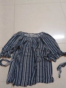 Striped Off-Shoulder Top