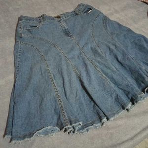Midi Denim Skirt