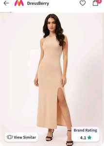 Elegant Beige Maxi Dress