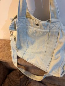 Guess Denim Tote Bag
