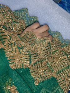 Green Embroidered Dupatta