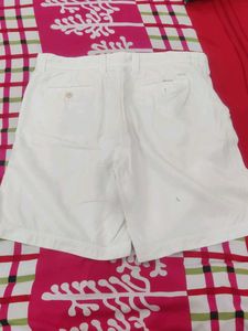 White Casual denim Shorts