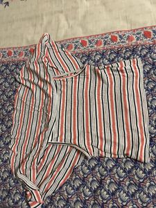 Striped Off-Shoulder Top