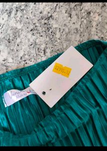 Emerald Green Pleated Co Ord Set