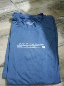Blue Graphic Tee - White Rose & GEE 9