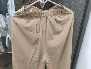 khaki flared pants