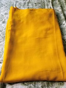 Elegant Yellow Embroidered Saree