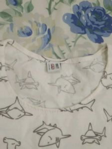 Shark Print T-Shirt