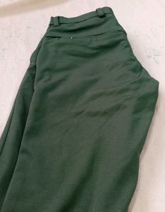 Green Casual Pants