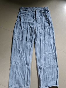 Chic Light Blue Straight Leg Denim Jeans