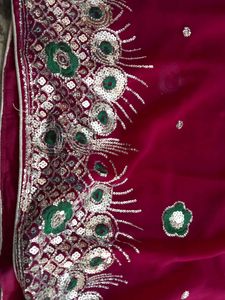 Rani Colour Brand New Saree