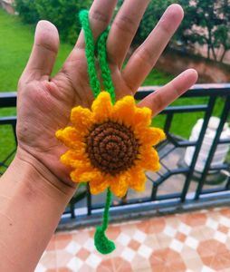 Sunflower Bag Charm