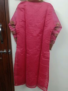 Pinkish Red Colour Kurta