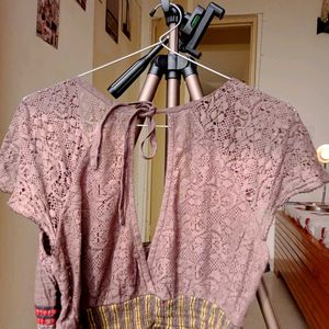 Boho Chic Brown Vintage Top