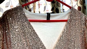 Sequin Asymmetrical Top