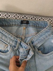 Ripped Light Wash Jeans