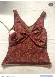 Floral Twist Front Top