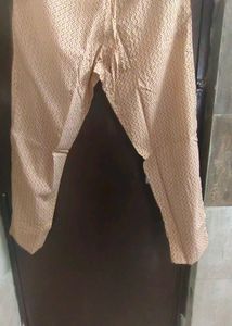 New Unused PureCotton Vneck Mughal Print Suit