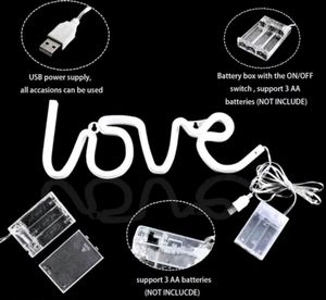 Love Neon Light In Pink